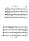 Allegretto for Four Clarinets (Score)