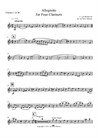 Allegretto for Four Clarinets - 1st Clarinet Part