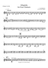 Allegretto for Four Clarinets – 3rd Clarinet Part